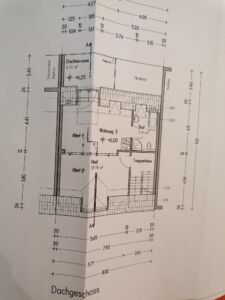 zweiter Stock Grundriss - Dachgeschoss